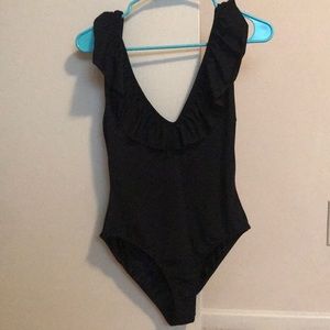 ZARA size S black bodysuit could also be worn as a bathing suit